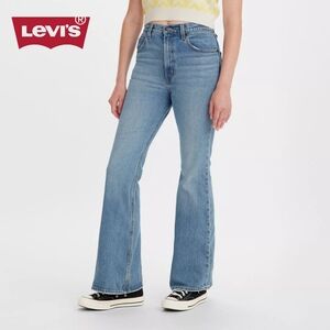 Sz 27 Levi's® Premium 70's High Rise Flare Women's Jeans, Light Wash